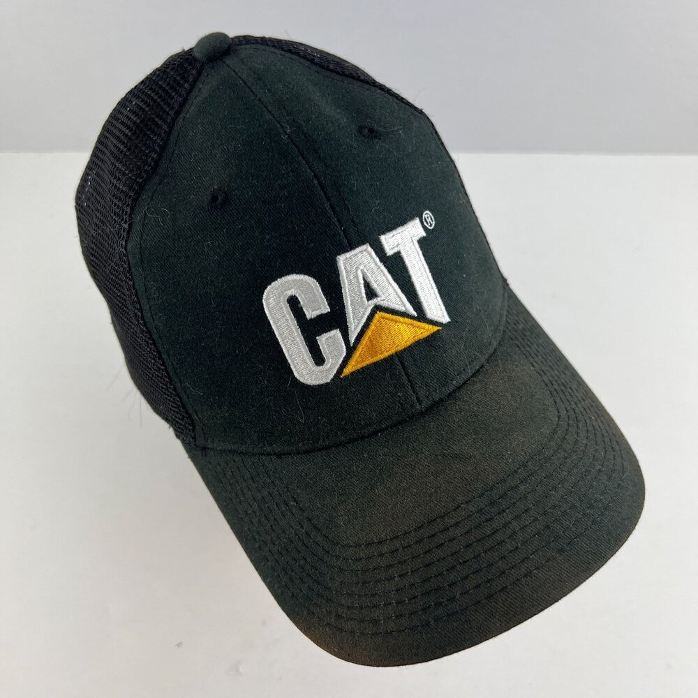 Caterpillar CAT Logo Baseball Cap Hat Trucker Snap-Back Adjustable One Size